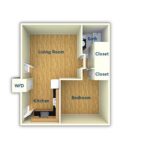 Metropolitan Collingswood 1 Bedroom Floor Plan