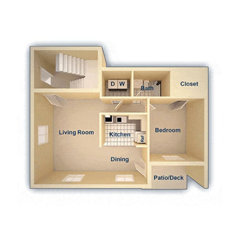 Metropolitan Highgate 1 Bedroom Floor Plan