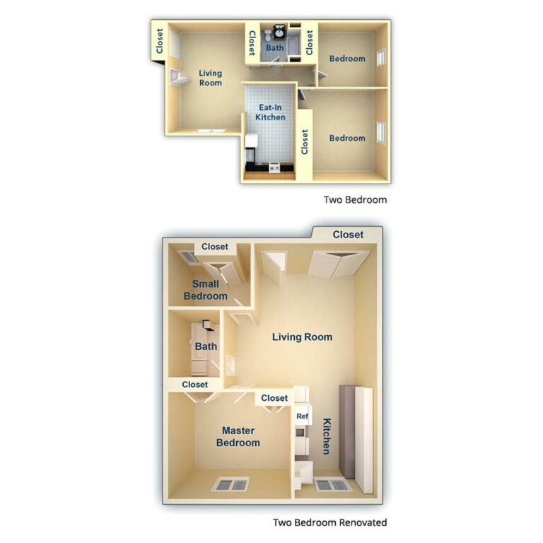 Metropolitan Manayunk Hill 2 Bedroom Floor Plan