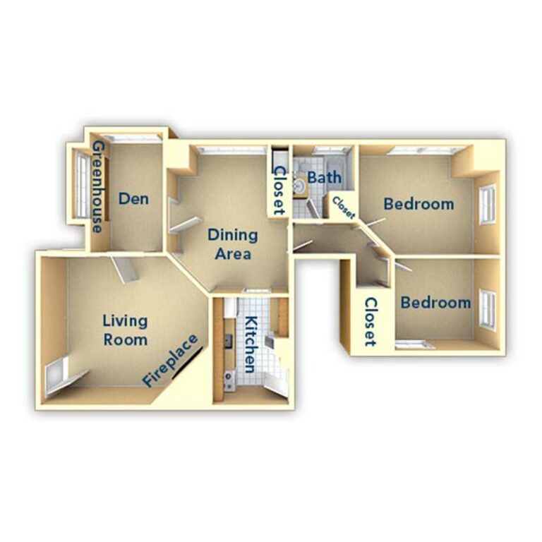 Metropolitan Narberth Station 2 Bedroom Floor Plan