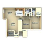 Metropolitan Tareyton Estates 2 Bedroom 2nd Floor Floor Plan