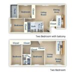 Metropolitan Wynnefield 2 Bedroom Floor Plan