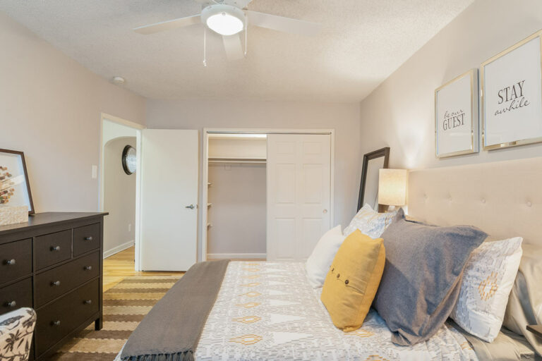 The Metropolitan Bala Cynwyd apartment interior bedroom and closet space