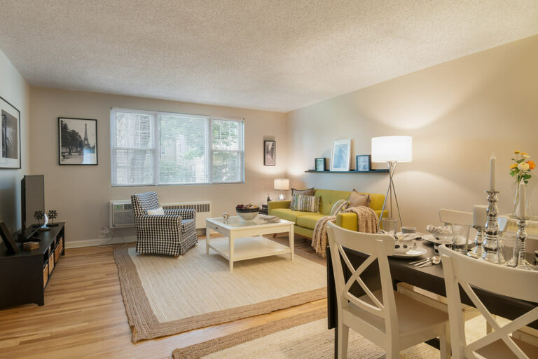 The Metropolitan Bala Cynwyd apartment interior living and dining area