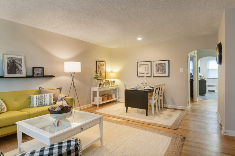 The Metropolitan Bala Cynwyd apartment interior living room and dining area