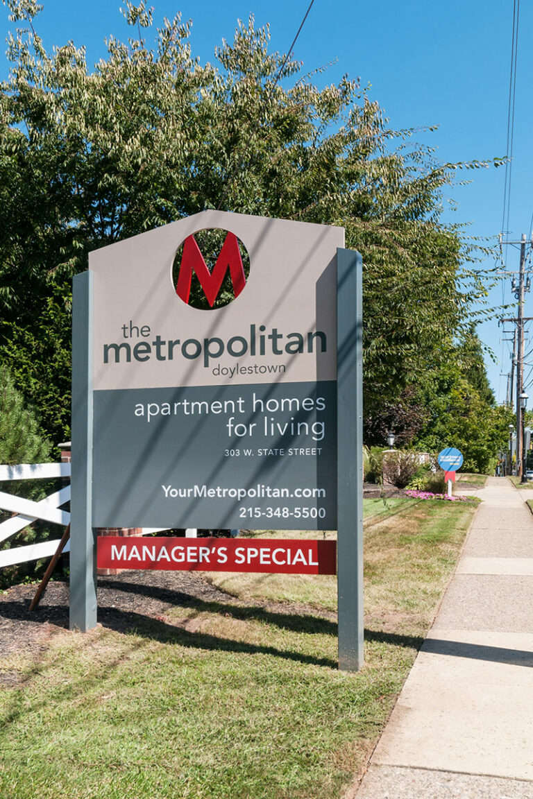 The Metropolitan Doylestown - property sign