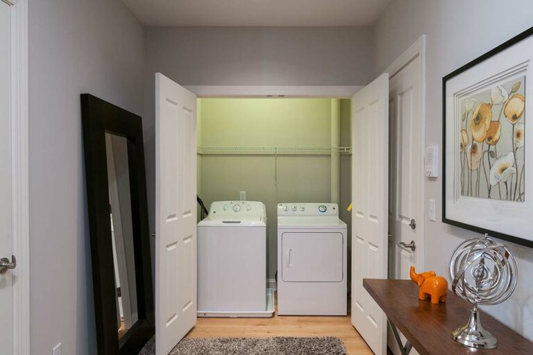 The Metropolitan East Goshen Estates - Apartment interior washer and dryer